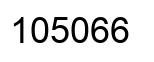 Number 105066 black image