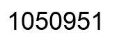 Number 1050951 black image