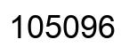 Number 105096 black image