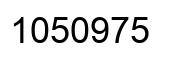 Number 1050975 black image