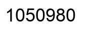 Number 1050980 black image