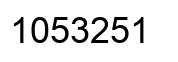 Número 1053251 imagen negro