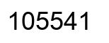 Number 105541 black image