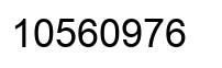 Número 10560976 imagen negro