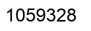 Number 1059328 black image