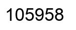 Número 105958 imagen negro