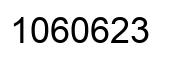 Number 1060623 black image