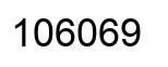 Number 106069 black image