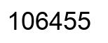 Number 106455 black image