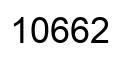 Número 10662 imagen negro