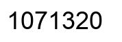 Número 1071320 imagen negro
