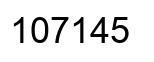 Number 107145 black image
