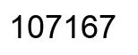 Number 107167 black image