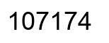 Número 107174 imagen negro