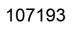 Number 107193 black image