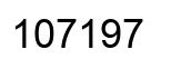 Number 107197 black image