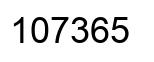 Número 107365 imagen negro