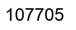 Number 107705 black image