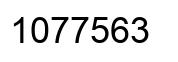 Number 1077563 black image