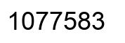Number 1077583 black image