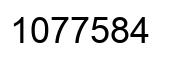 Number 1077584 black image