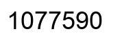 Number 1077590 black image