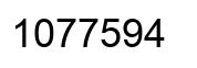 Number 1077594 black image