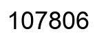 Number 107806 black image