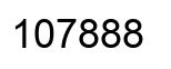 Number 107888 black image