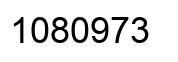 Number 1080973 black image