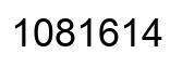 Número 1081614 imagen negro