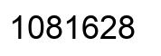 Número 1081628 imagen negro