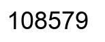 Número 108579 imagen negro