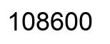 Número 108600 imagen negro