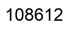 Número 108612 imagen negro