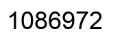 Number 1086972 black image