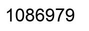 Número 1086979 imagen negro