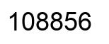 Number 108856 black image