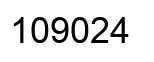 Número 109024 imagen negro