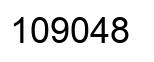 Number 109048 black image