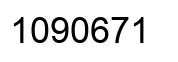 Number 1090671 black image