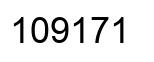 Number 109171 black image