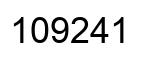 Número 109241 imagen negro