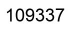 Número 109337 imagen negro