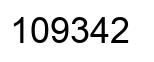 Número 109342 imagen negro