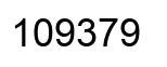 Number 109379 black image