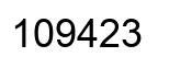 Número 109423 imagen negro