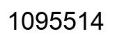 Número 1095514 imagen negro
