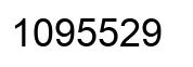 Número 1095529 imagen negro