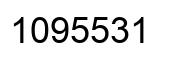 Número 1095531 imagen negro